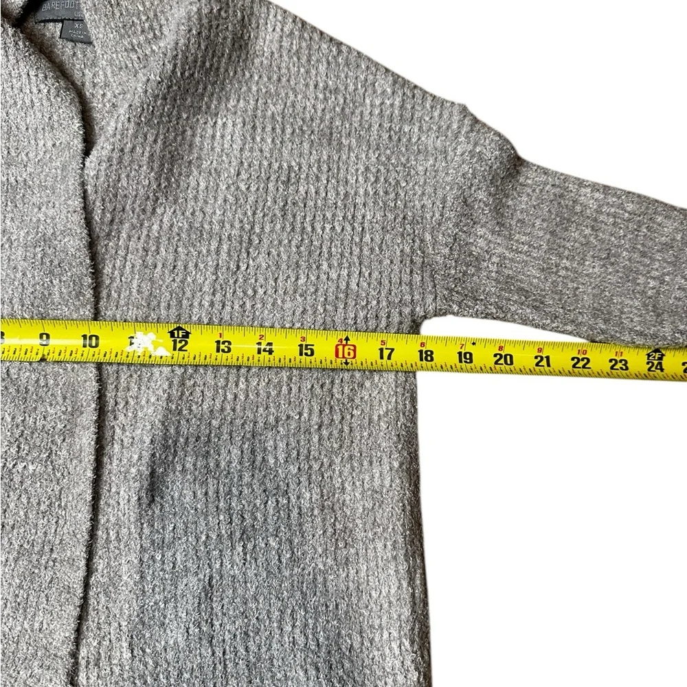Barefoot Dreams CozyChic Lite Long Weekend Cardigan Waffle Knit Size XS - Picture 6 of 9